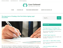 Tablet Screenshot of caseclothesed.com